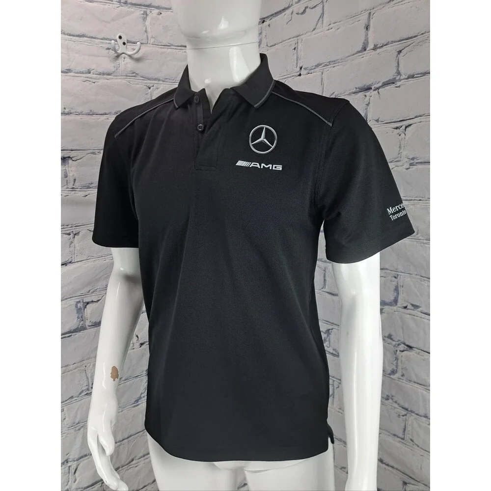 Mercedes Benz Men's Polo Shirt Logo AMG Promotional Hex Dry Stormtech golf Small